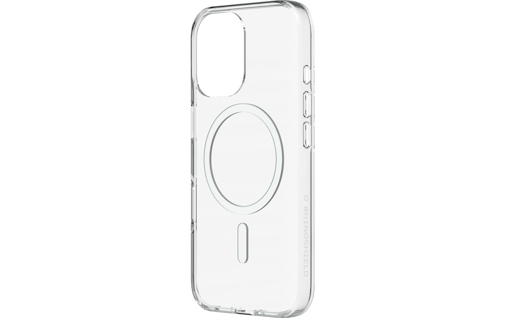 Rhinoshield Coque arrière Clear MagSafe iPhone 16e/iPhone 17e Noir cendré