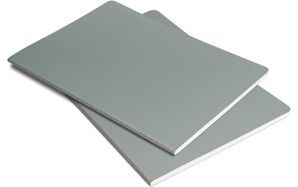 Sigel Bloc-notes Linescape NEO 2 pcs. A5, À carreaux, Gris clair