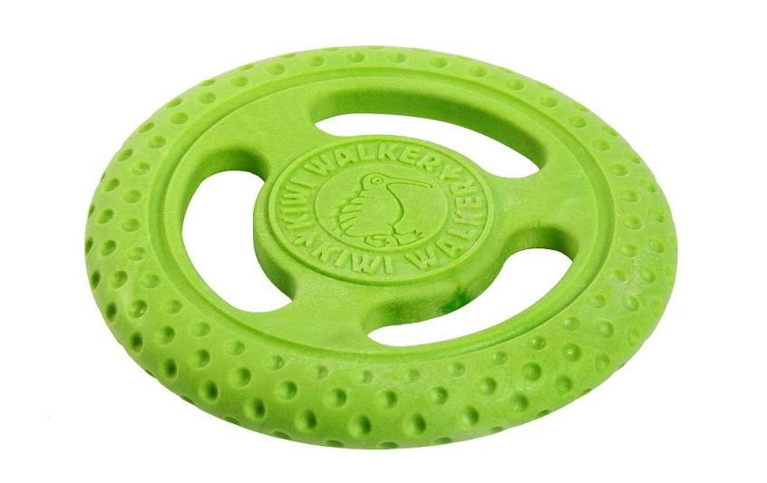 KIWI WALKER Disque d'entraînement pour chien Frisbee vert, S, Ø 17 cm