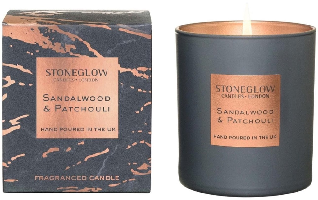 Stoneglow Bougie parfumée Sandalwood & Patchouli 220 g