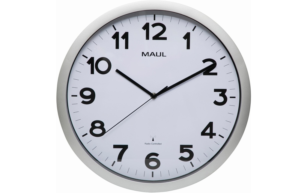 Maul Horloge murale MAULstep Ø 40 cm Argenté