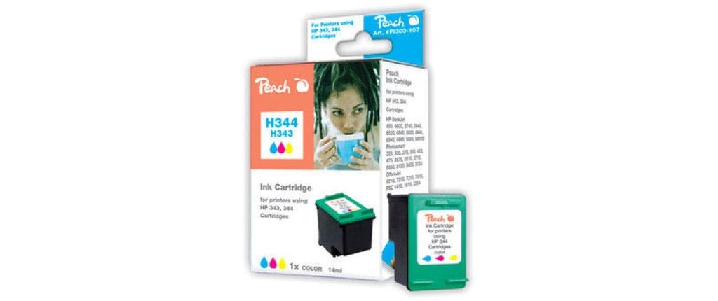Peach Kits d’encre HP Nr. 344 (C9363E) C, M, Y