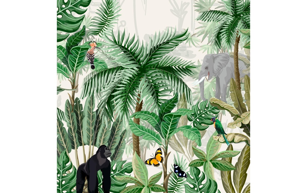 Paper + Design Serviettes en papier Rainforest 33 cm x 33 cm, 20 Pièce/s