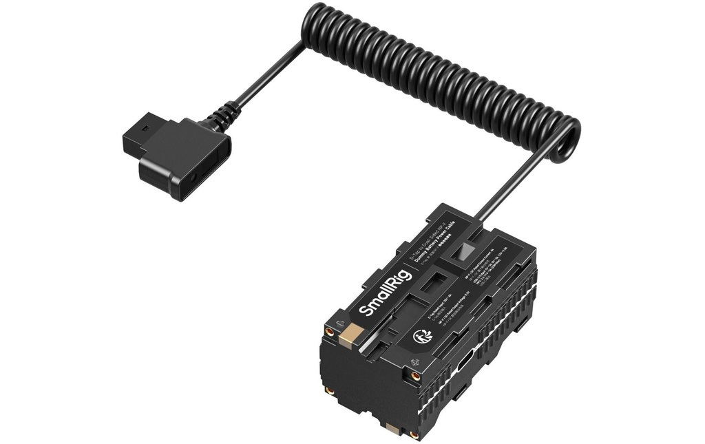 Smallrig NP-F Dummy Battery Power Cable D-Tap to Dual-Sided