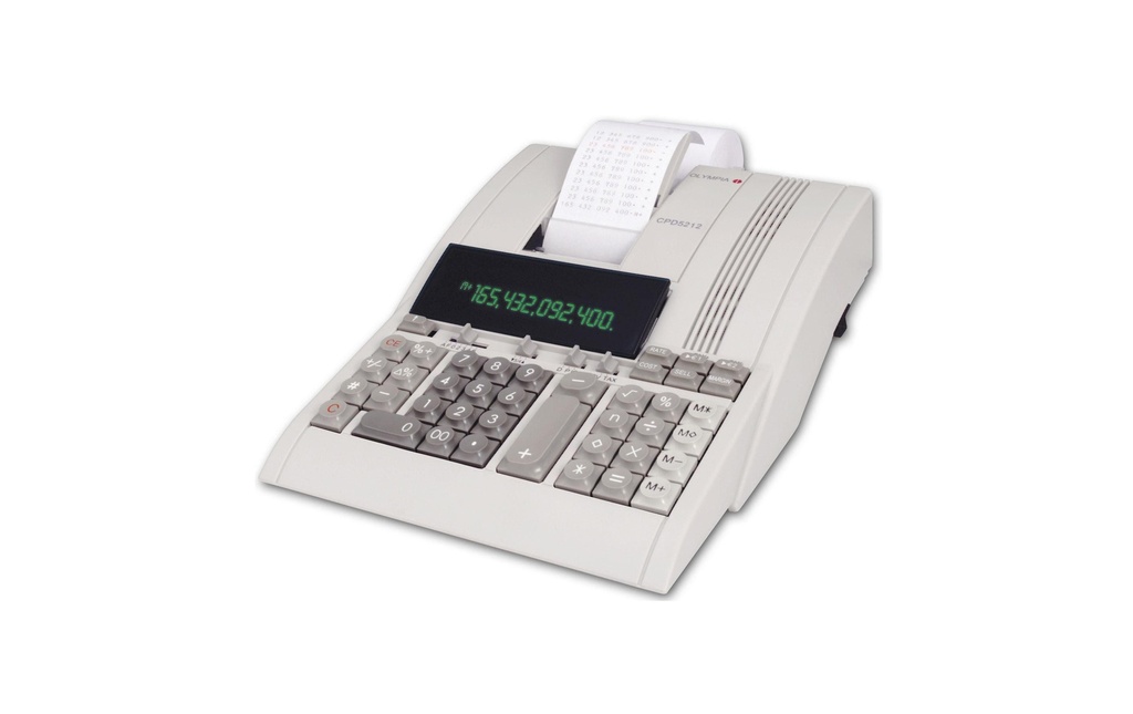 Olympia Calculatrice de bureau CPD 5212 avec fonction d'impression