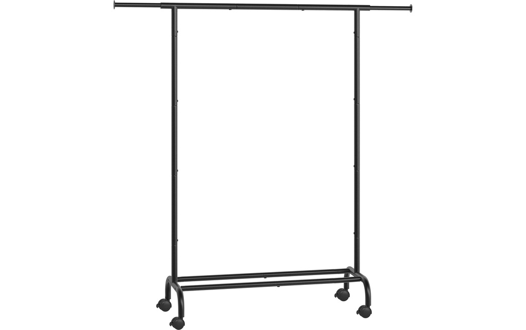 Songmics Porte-manteau barre extensible Noir