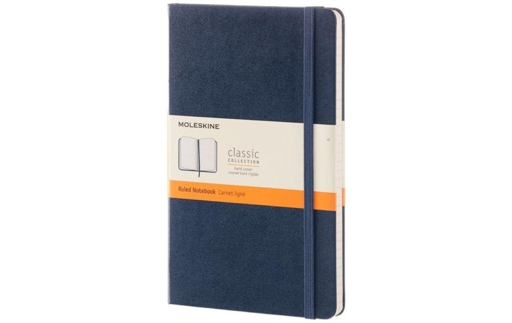 Moleskine Bloc-notes Classic A5 À lignes, Bleu foncé, 240 pages