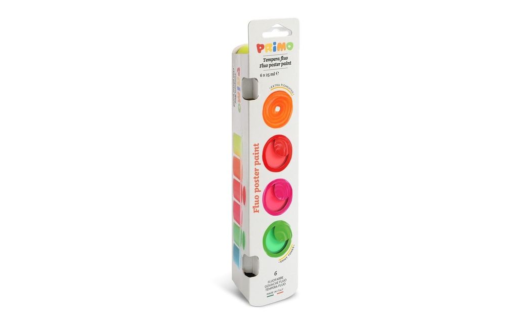 PRIMO Peint.tempera fluo 6x25ml (6 pces)