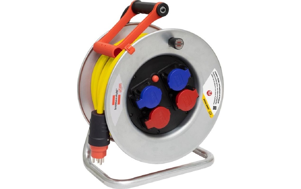 Brennenstuhl Enrouleur de câble pour chantier BAT SK 320 25 m 2x T25/23