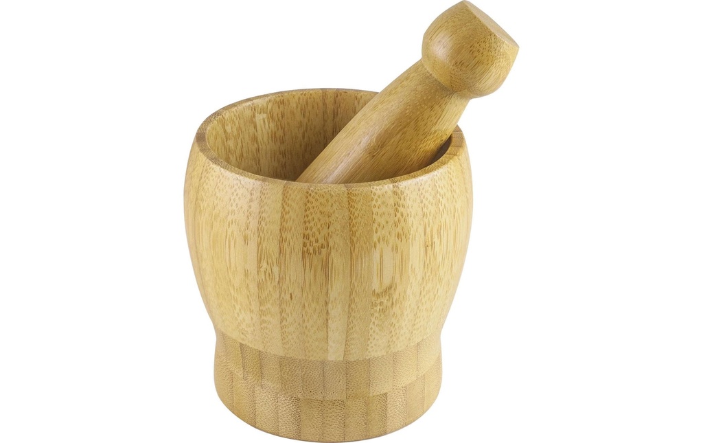 Ibili Mortier et pilon 10 cm, Bambou
