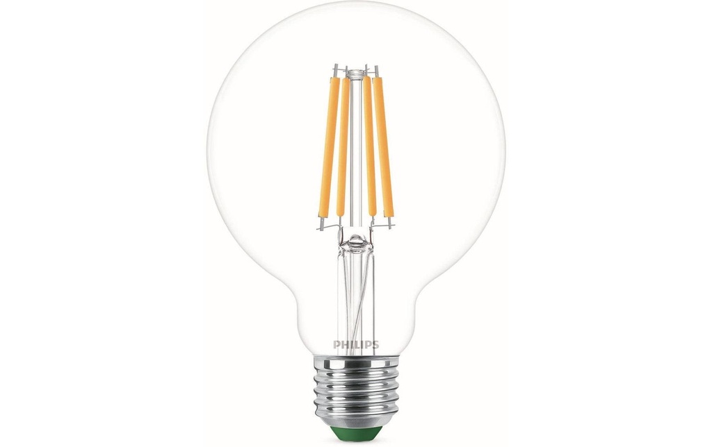 Philips E27 Globe LED, ultra-efficace, blanc chaud, remplacement de 60W