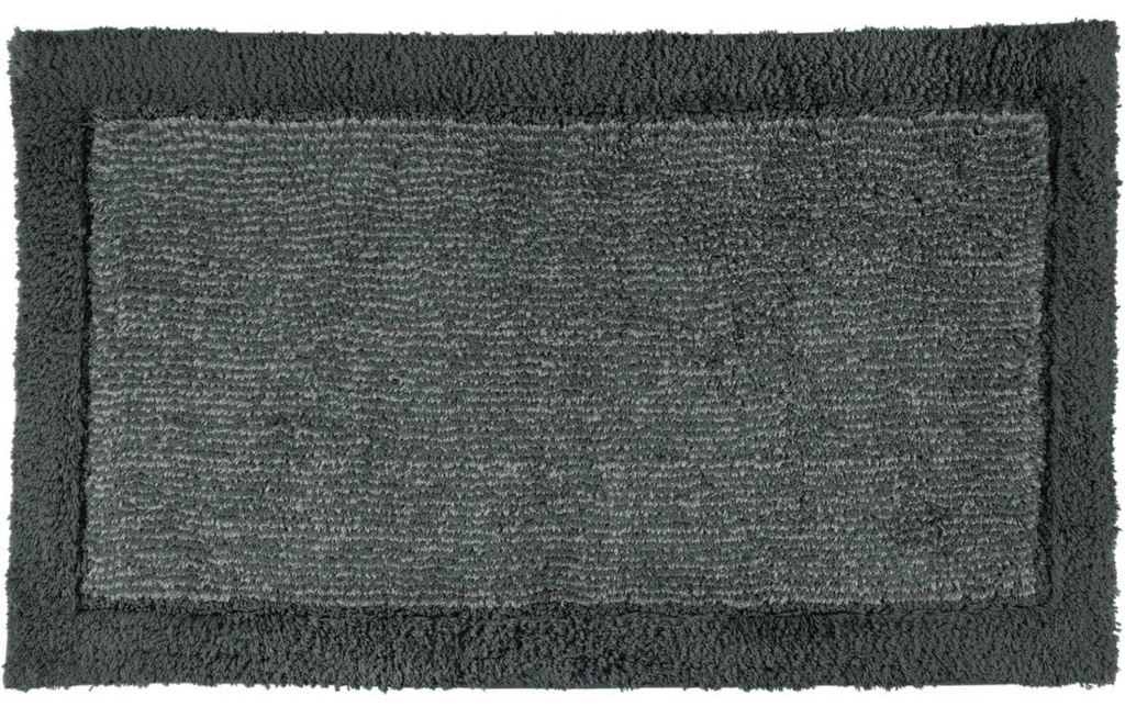 Cawö Tapis de bain Two-Tone 70 x 120 cm, Gris roche
