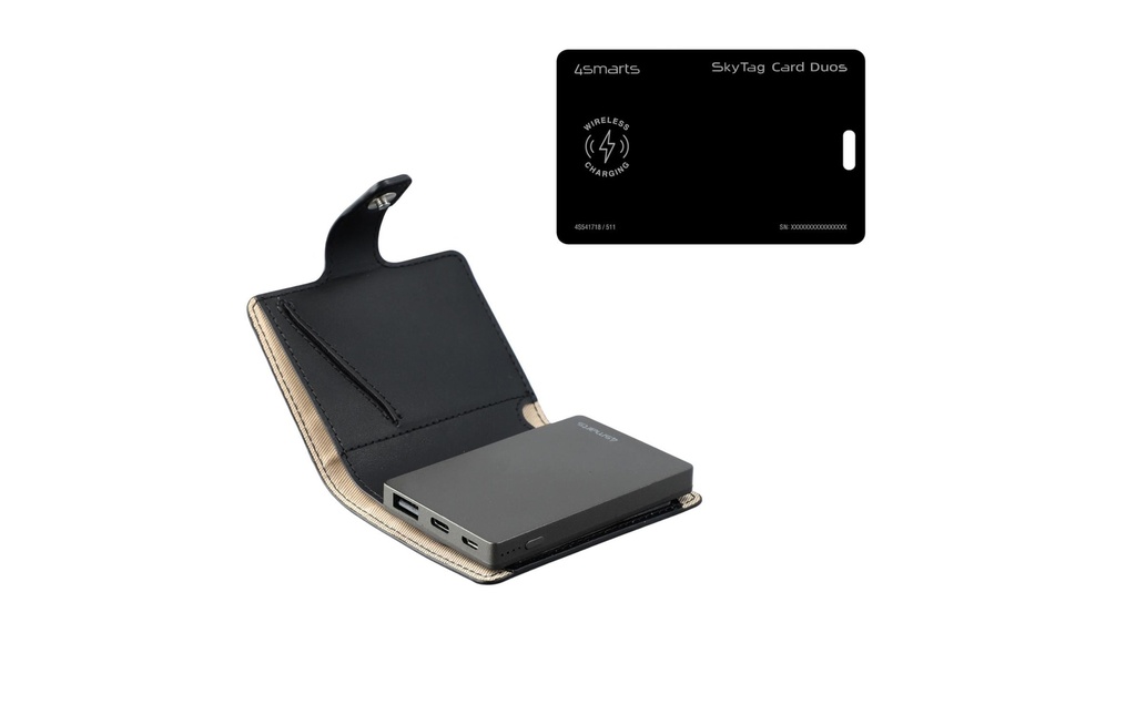 4smarts Trouveur de site SkyTag Card Duos ReCharge Noir