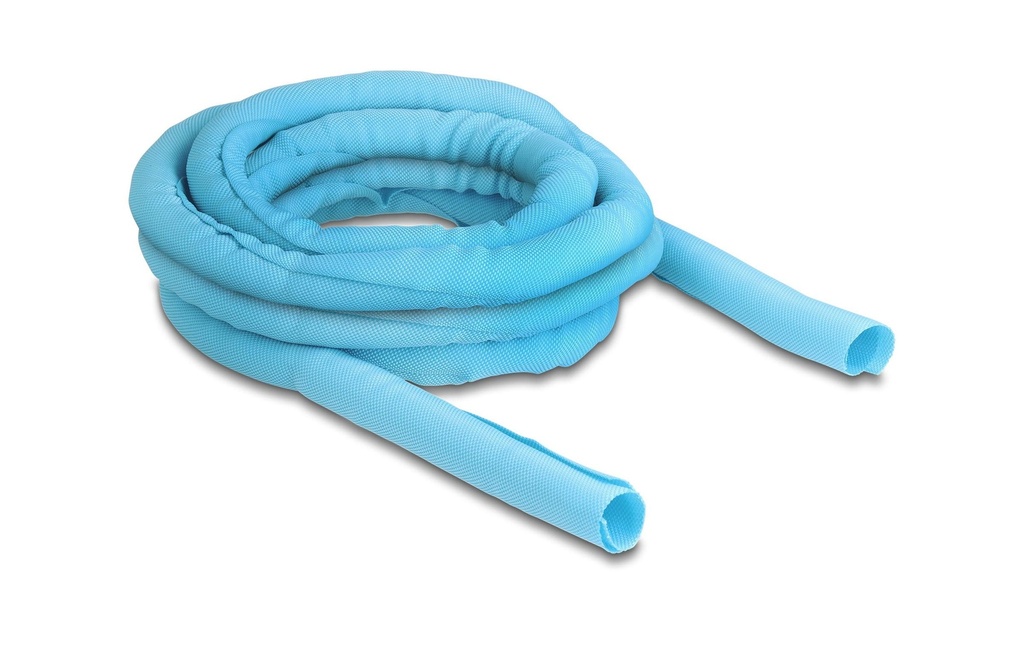 Delock Gaine de câble auto-fermant 5 m x 19 mm Bleu