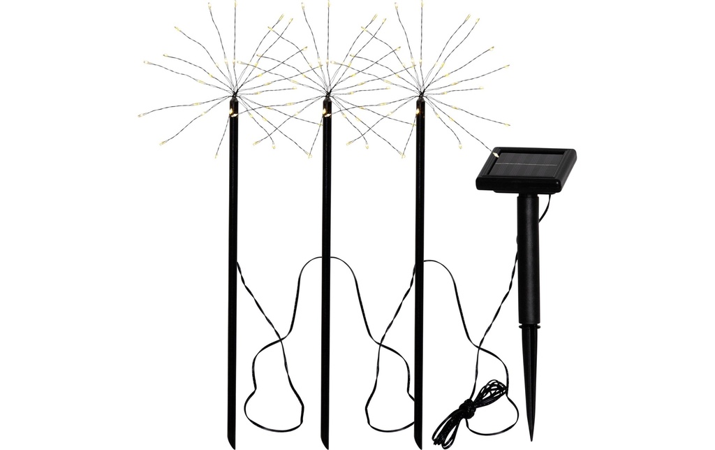 EGLO Leuchten Éclairage de jardin Lot de 3 lampes solaires 40 cm