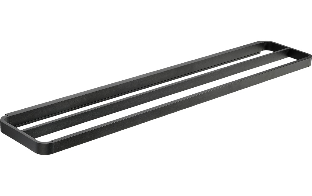 Zone Denmark Porte-serviette Rim 70 cm x 12 cm, 2 fois, Noir