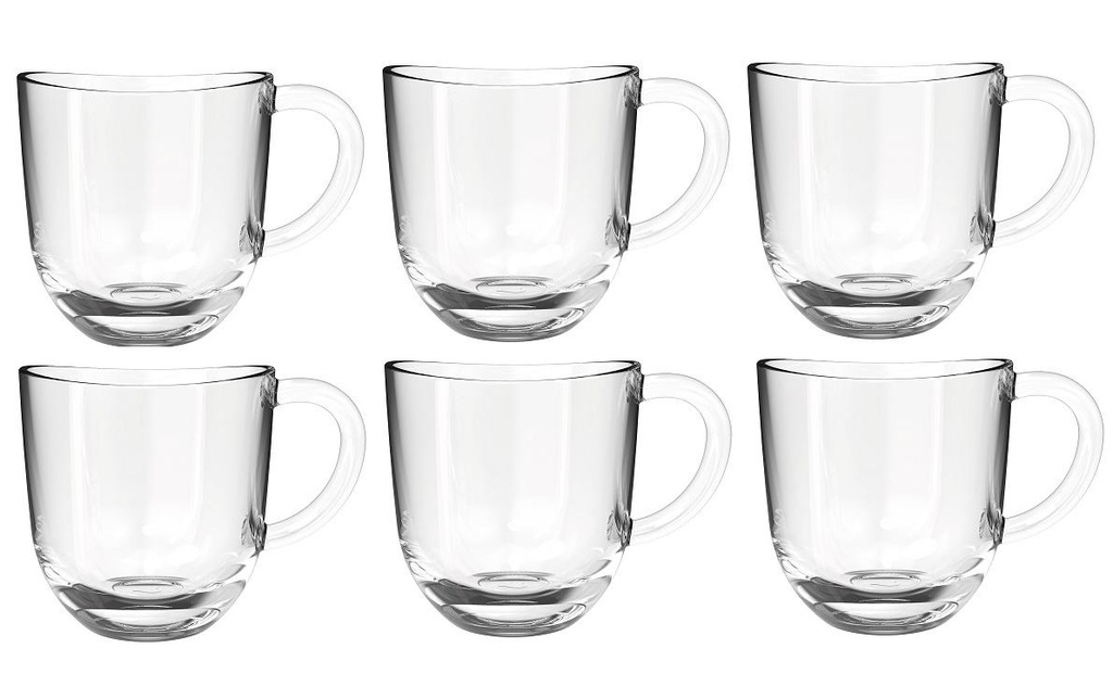 LEONARDO Tasse à café Napoli 280 ml, 6 Pièce/s, Transparent