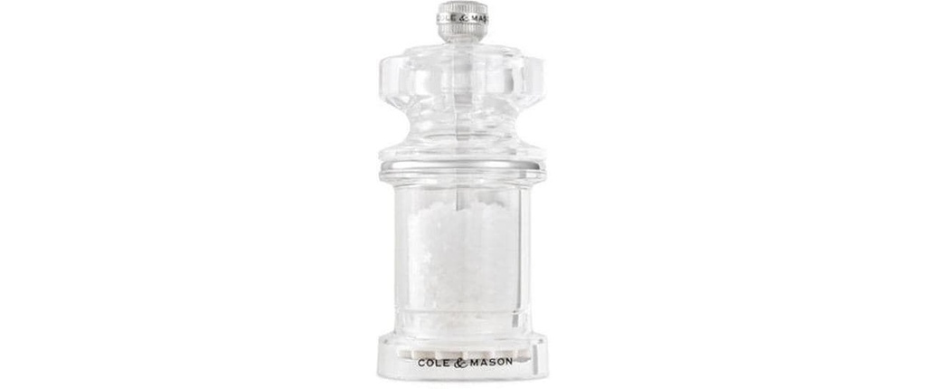 Cole&Mason Moulin à sel 675 11.8 cm, Transparent