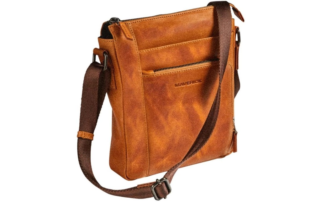 Maverick Sac à bandoulière Original Small 21 x 25 x 5.5 cm, Cognac