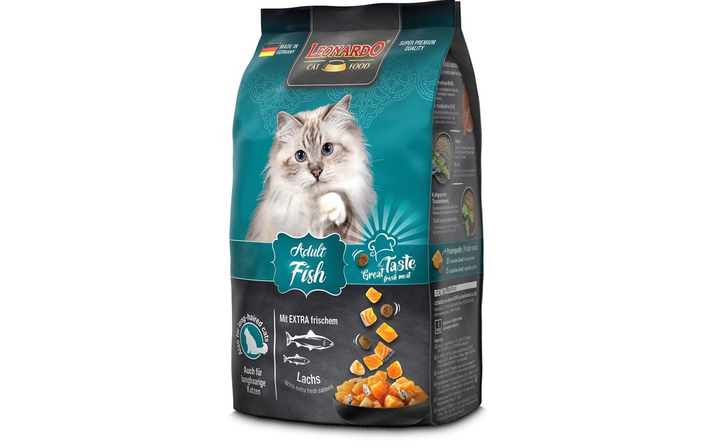 Leonardo Cat Food Alimentation sèche Poisson adulte, 300 g