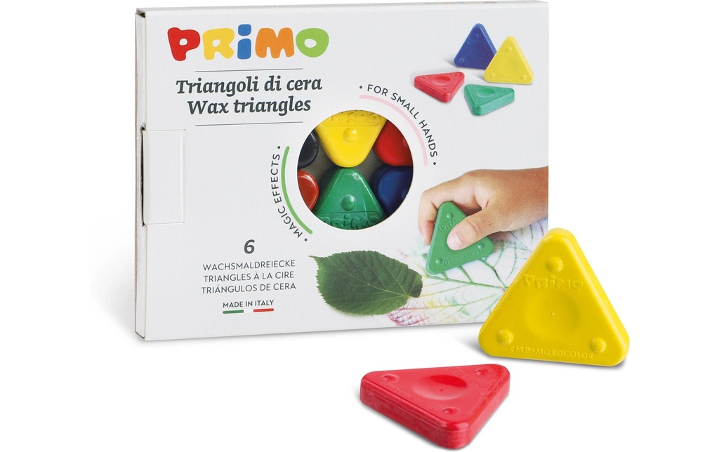 PRIMO Craie cire triangle E-6 (6 pces)