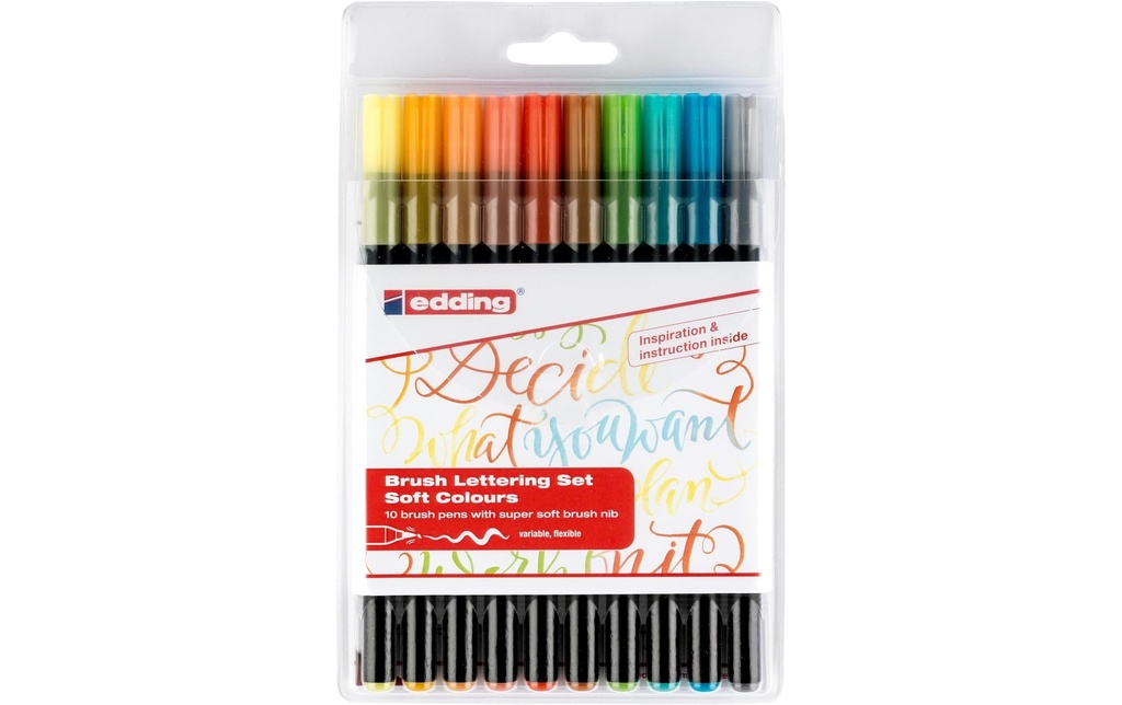 EDDING Brushpen 1340 E-10 soft colors (10 pces)
