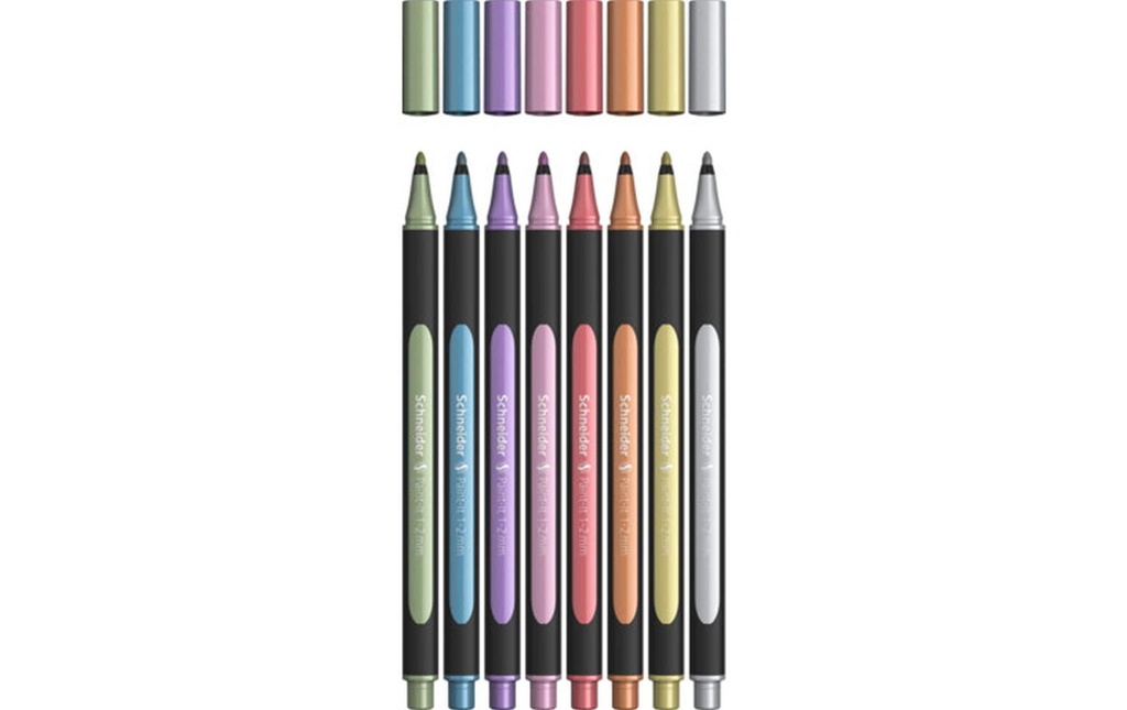 SCHNEIDER Feutre Metallicliner E-8 (8 pces)