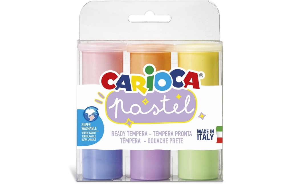 CARIOCA Tempera pastel 6x25ml (6 pces)