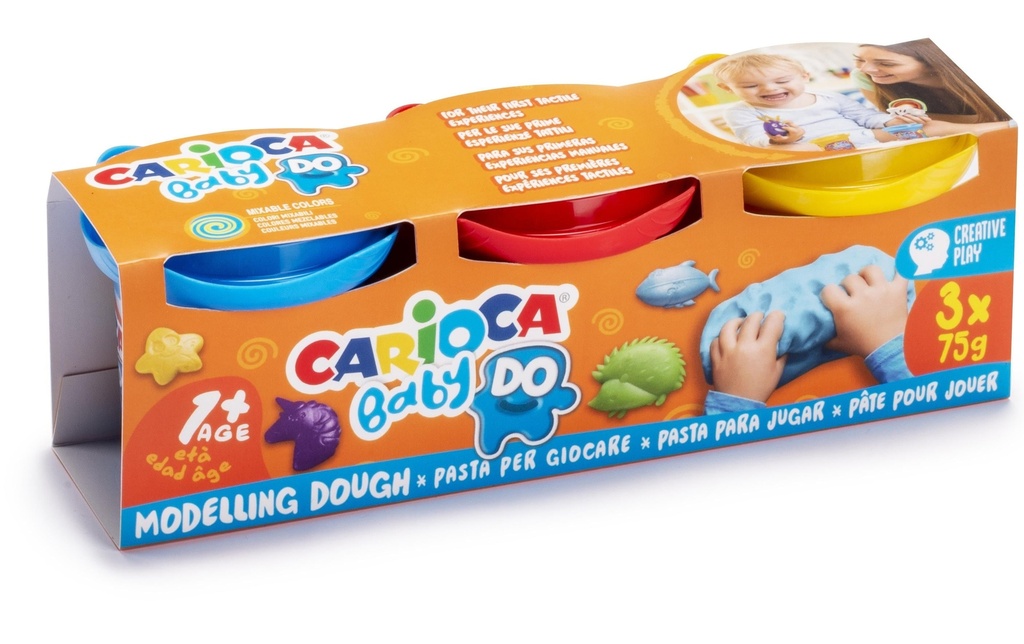 CARIOCA Baby DO pâte à modeler 3x75g (3 pces)