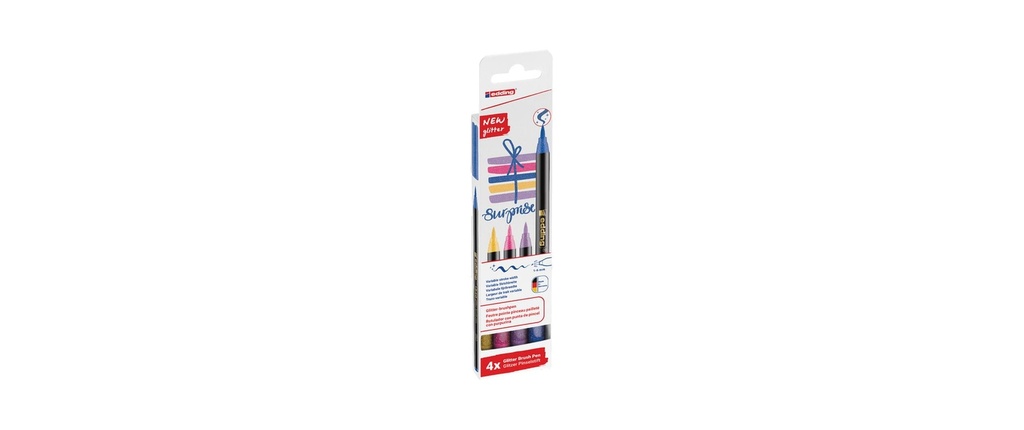 EDDING Brushpen 1340 paillette Modern (4 pces)