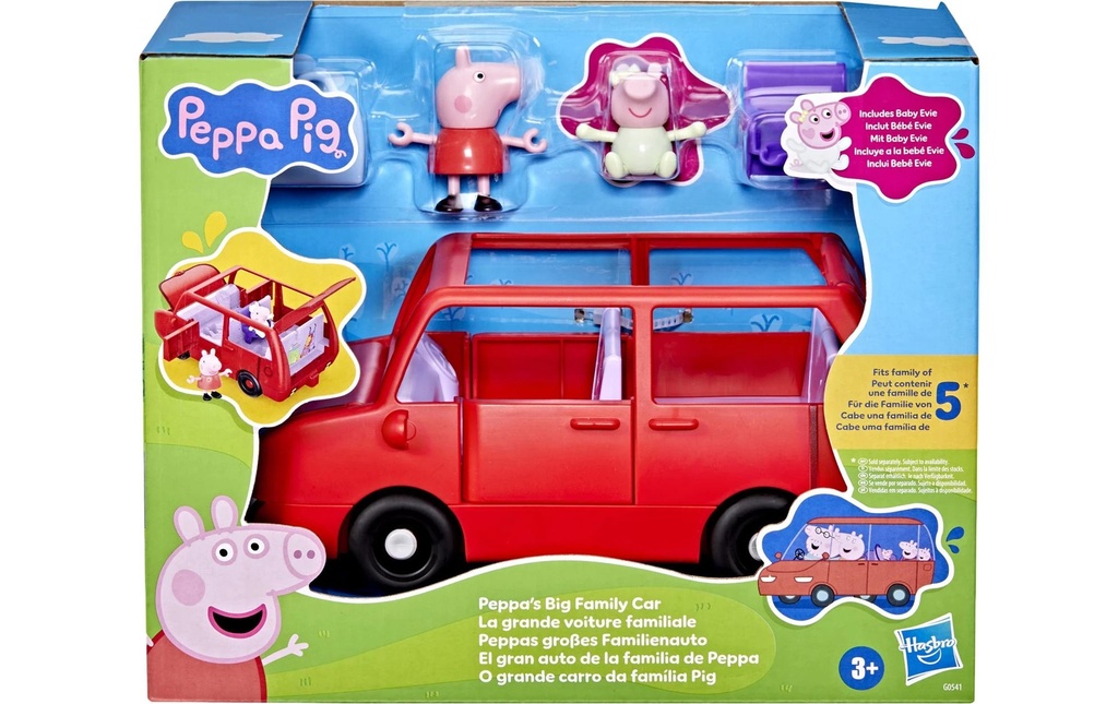 Hasbro Ensemble de pions La grande voiture familiale de Pepa avec ses figurines