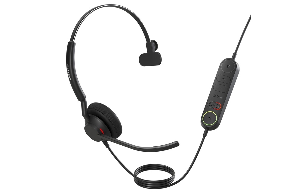 Jabra Casque avec micro Engage 40 Mono Inline Link UC USB C/A