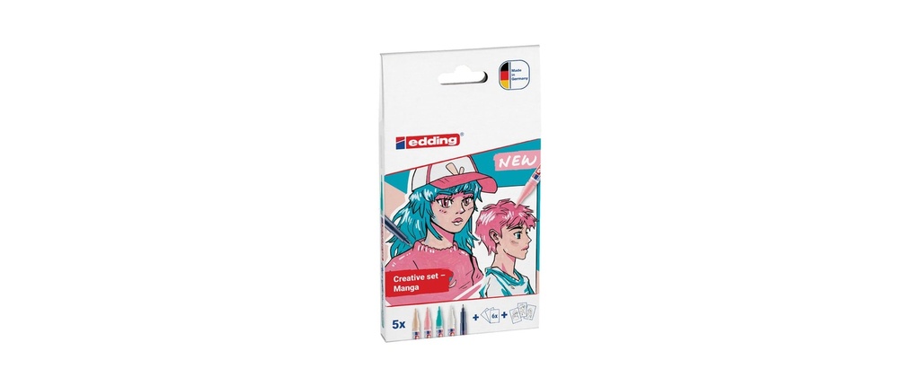 EDDING Marq.acryl 5300 fin Manga Set (5 pces)
