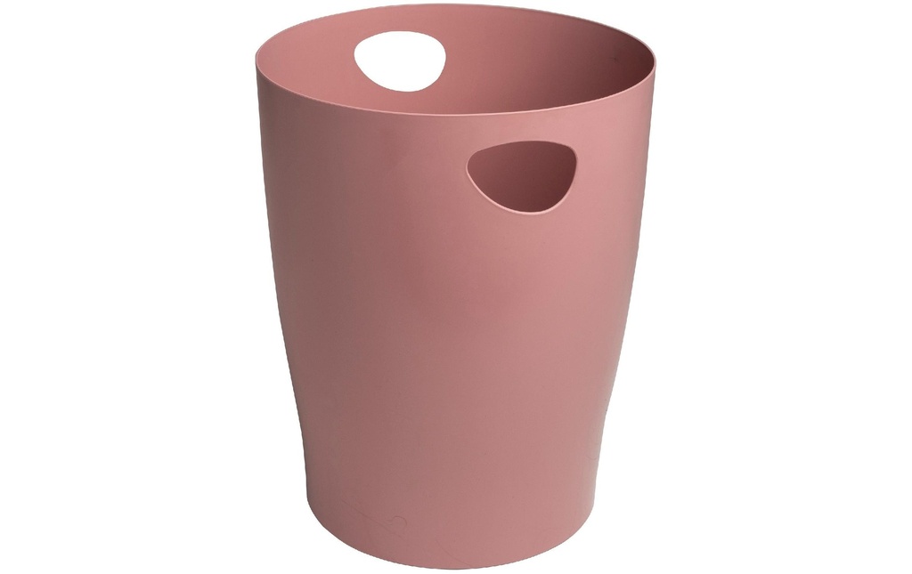 Exacompta Corbeille à papier Ecobin Skandi 15 L, vieux rose