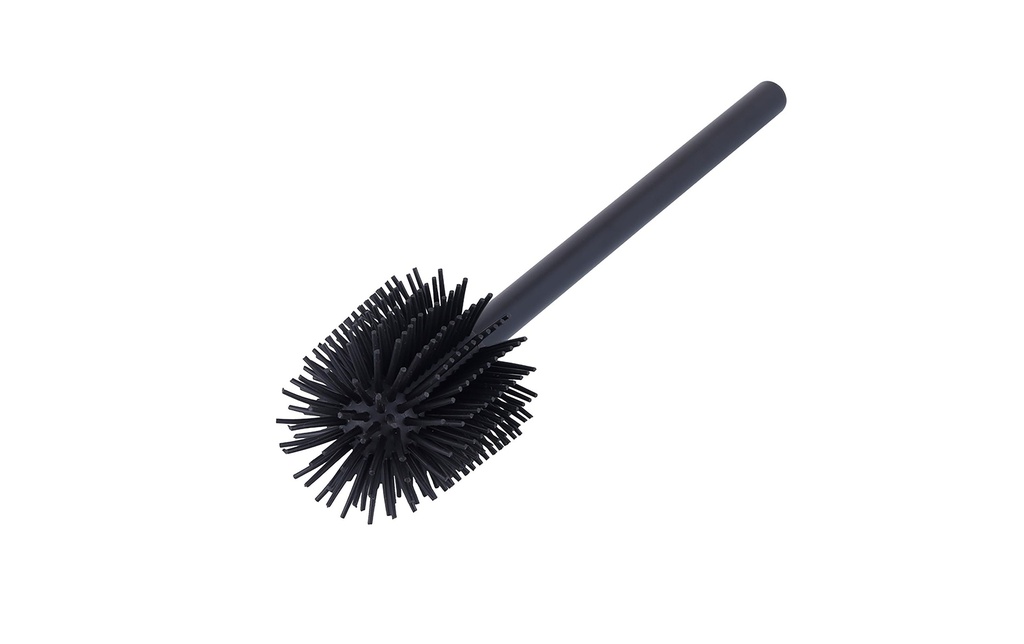 COCON Brosse à toilettes avec tête en caoutchouc Noir
