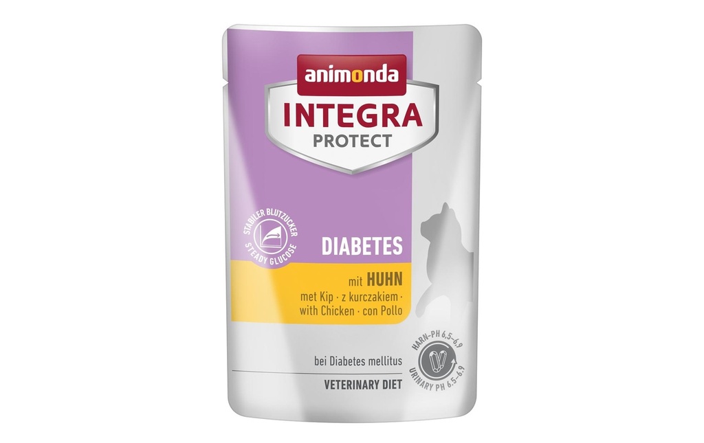 Animonda Integra Protect Nourriture humide Diabète Poulet, 85 g