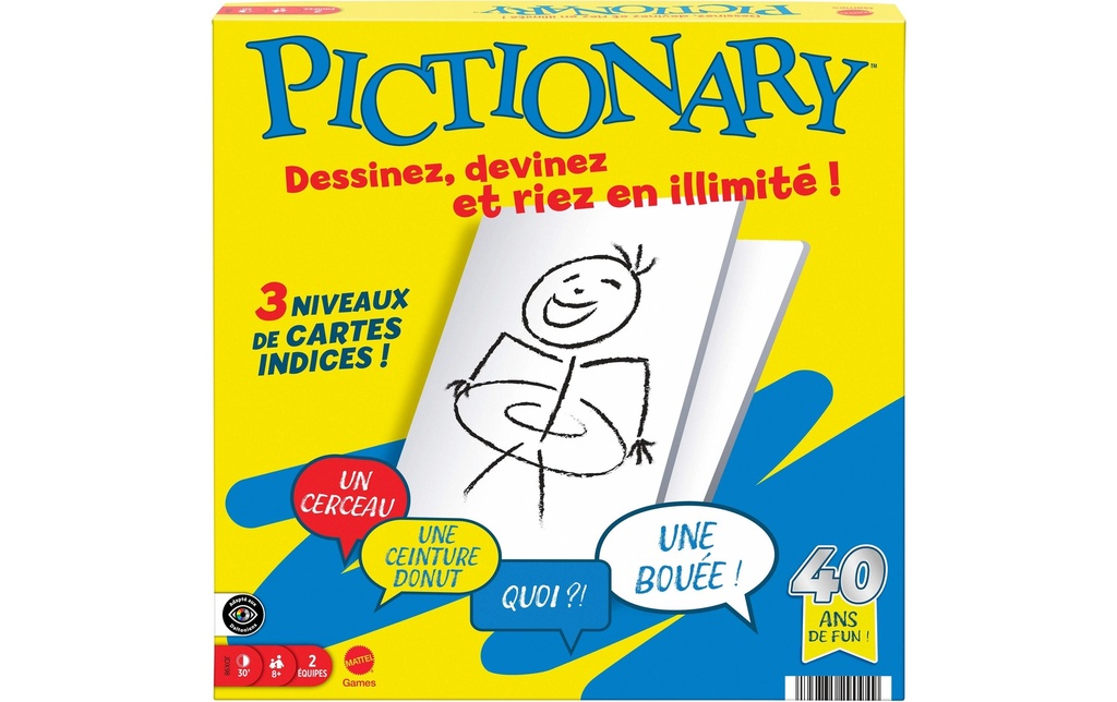 Mattel Spiele Jeux pour la famille Pictionary Core, FR