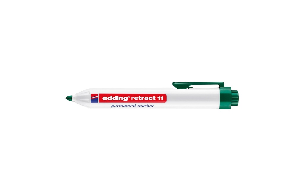 EDDING Marqueur perm. retract 11 vert