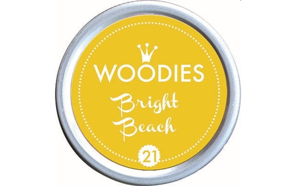 Woodies Tampon encreur 35 mm Bright Beach, 1 pièce