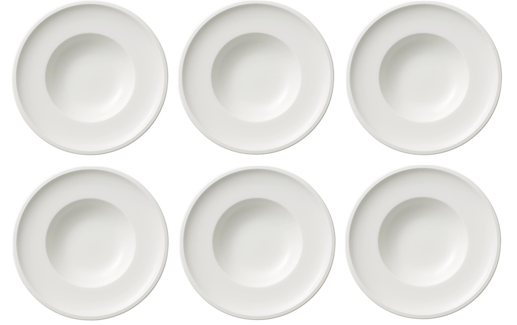 Villeroy & Boch Assiette de soupe et de pâtes Artesano Original 6 Pièce/s,Blanc