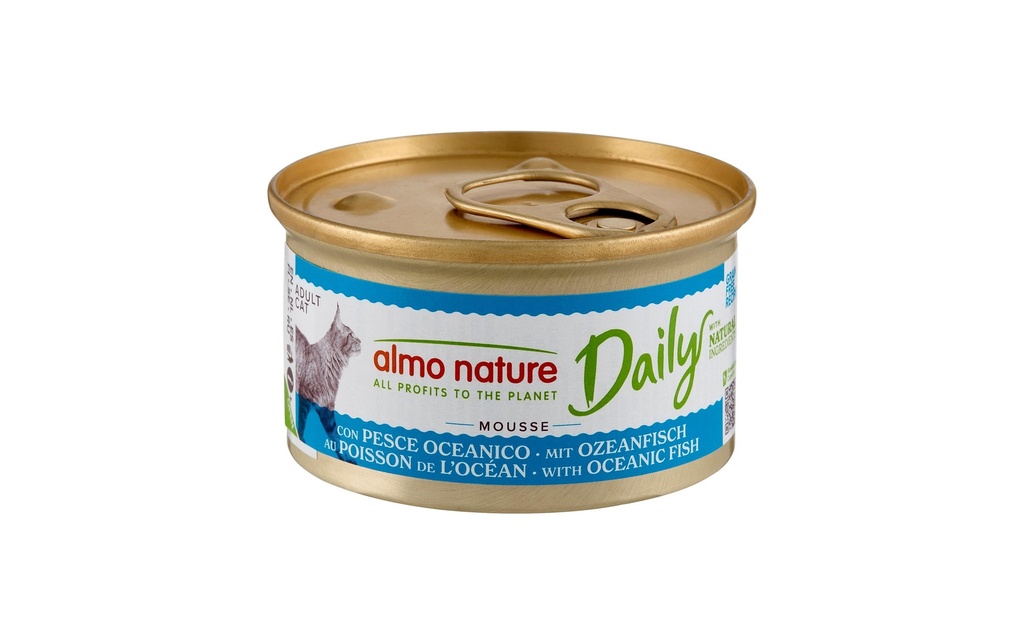 Almo Nature Alimentation humide Daily Mousse au poisson d'océan 85g