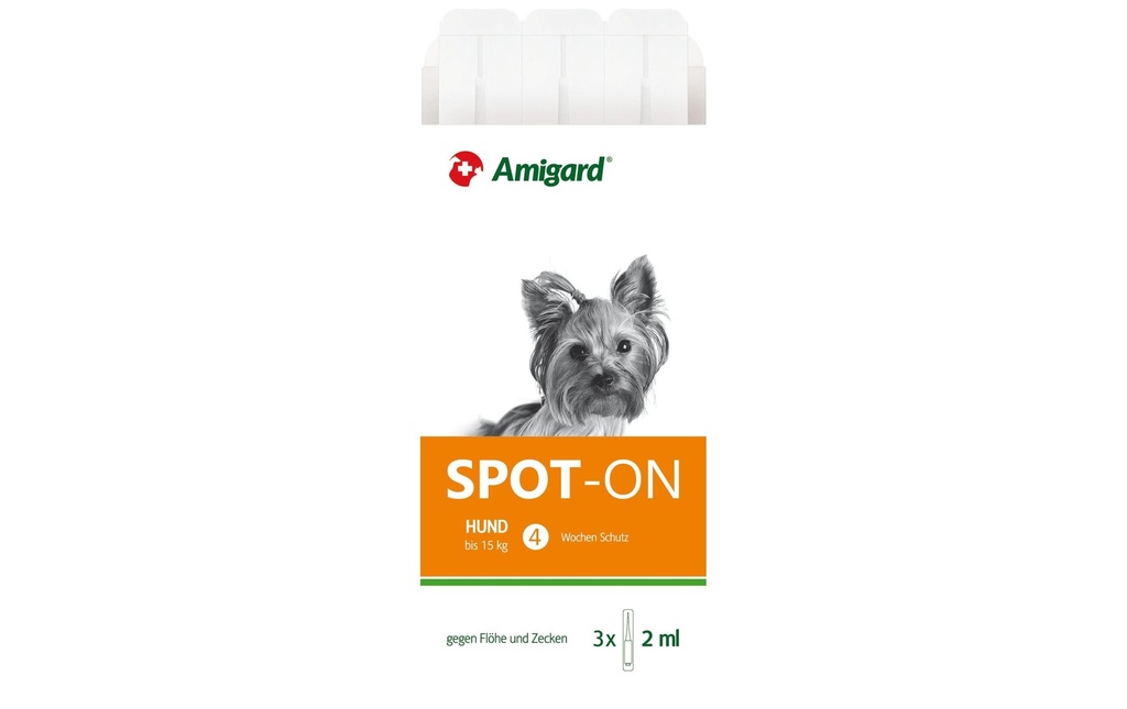 Amigard Gouttes anti-parasite Spot-on chien, 3 x 2 ml