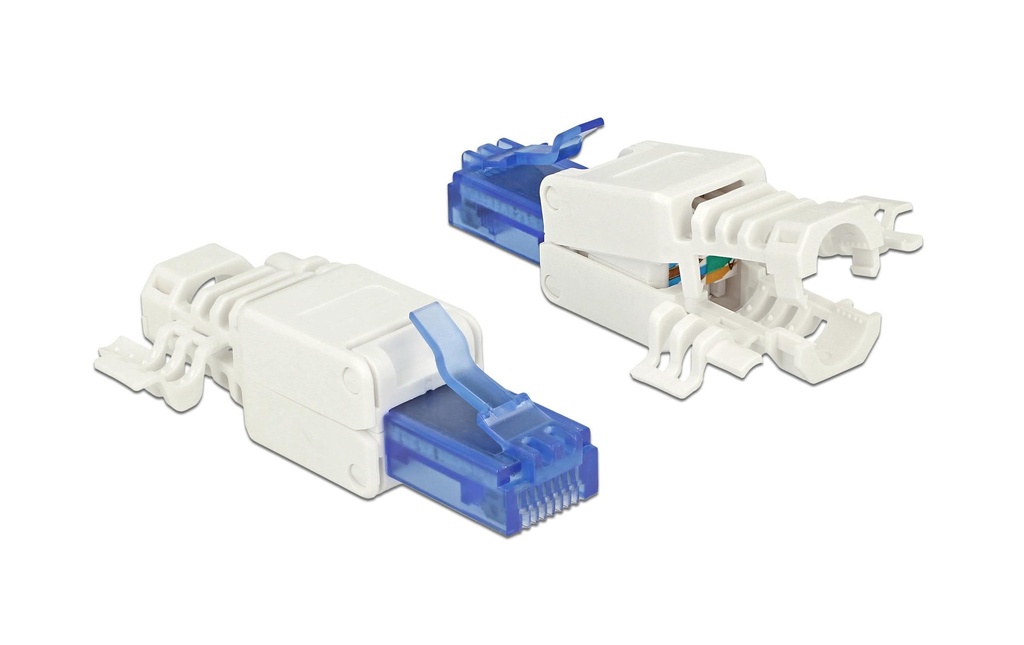 Delock Connecteur RJ45 Cat.6A UTP sans outil, 2 pièces