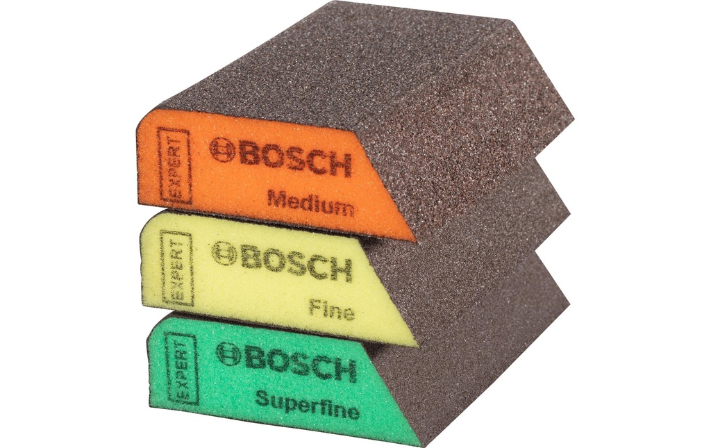 Bosch Professional Bloc de ponçage universel Expert S470, 3 pièces, 69 x 97 x 26 mm