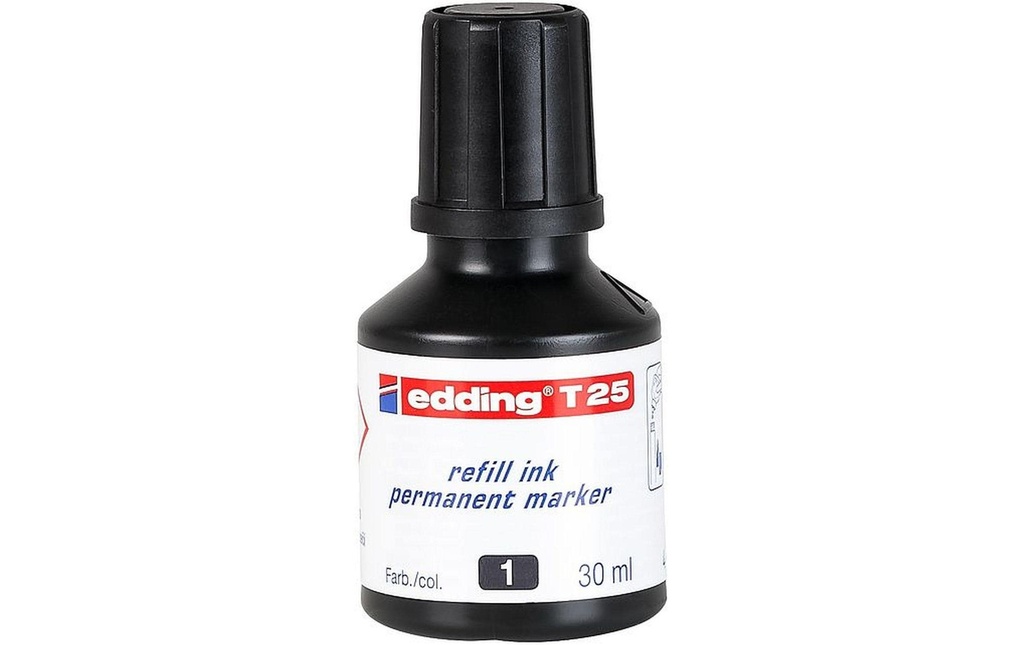 EDDING Encre T 25 noir (30 pces)