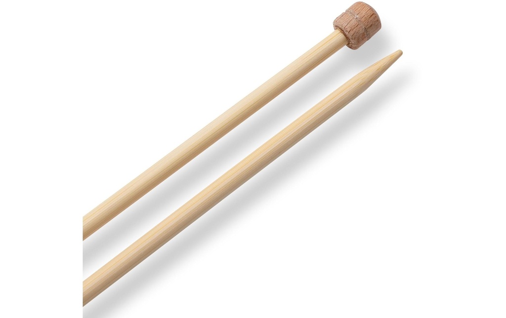 Prym 1530 Aiguilles à tricoter pour vestes BAMBUS 4.00 mm, 33 cm