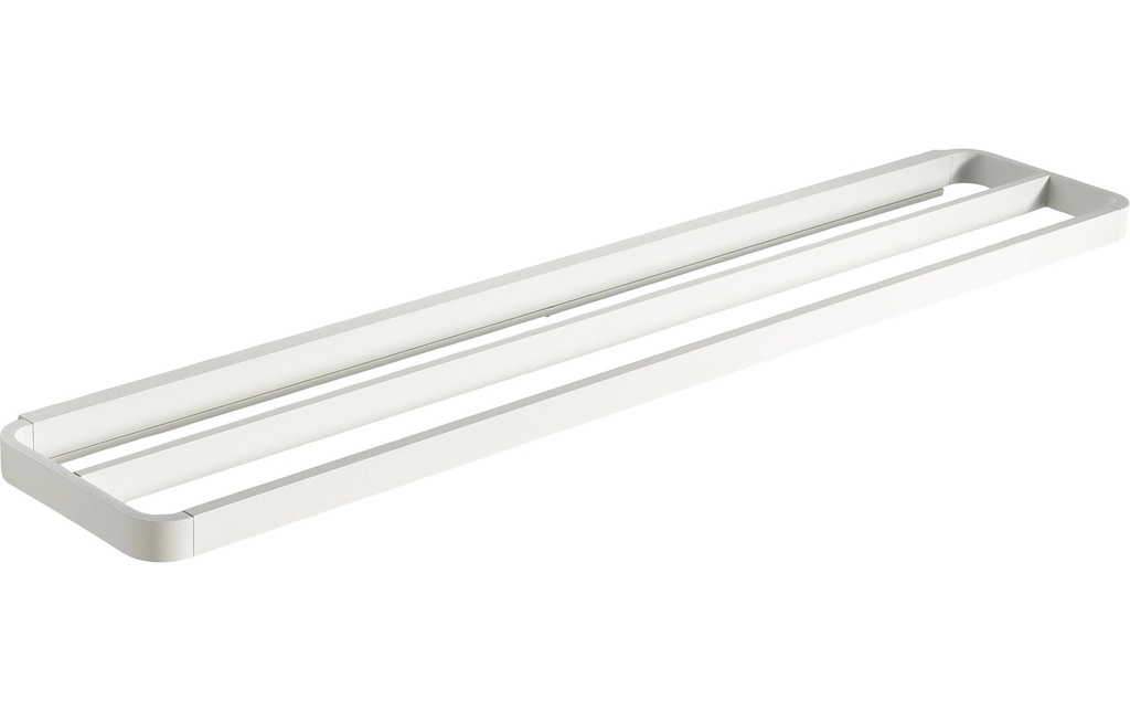 Zone Denmark Porte-serviette Rim 70 cm x 12 cm, 2 fois, blanc