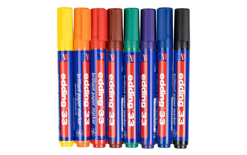 EDDING Marqueur perm.33 set de 8pces (8 pces)