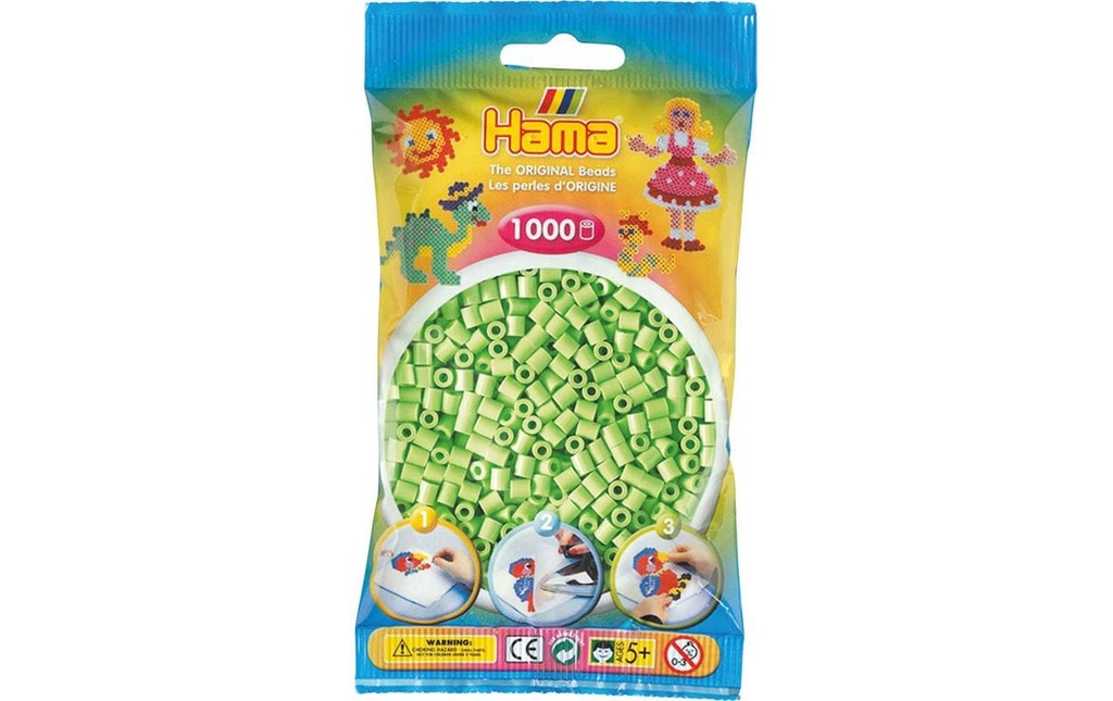 Hama Perles à repasser 1000 pcs. pastel Vert