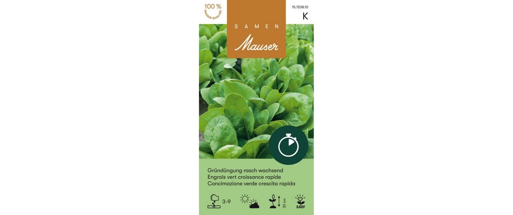 Samen Mauser Engrais vert à croissance rapide 200g